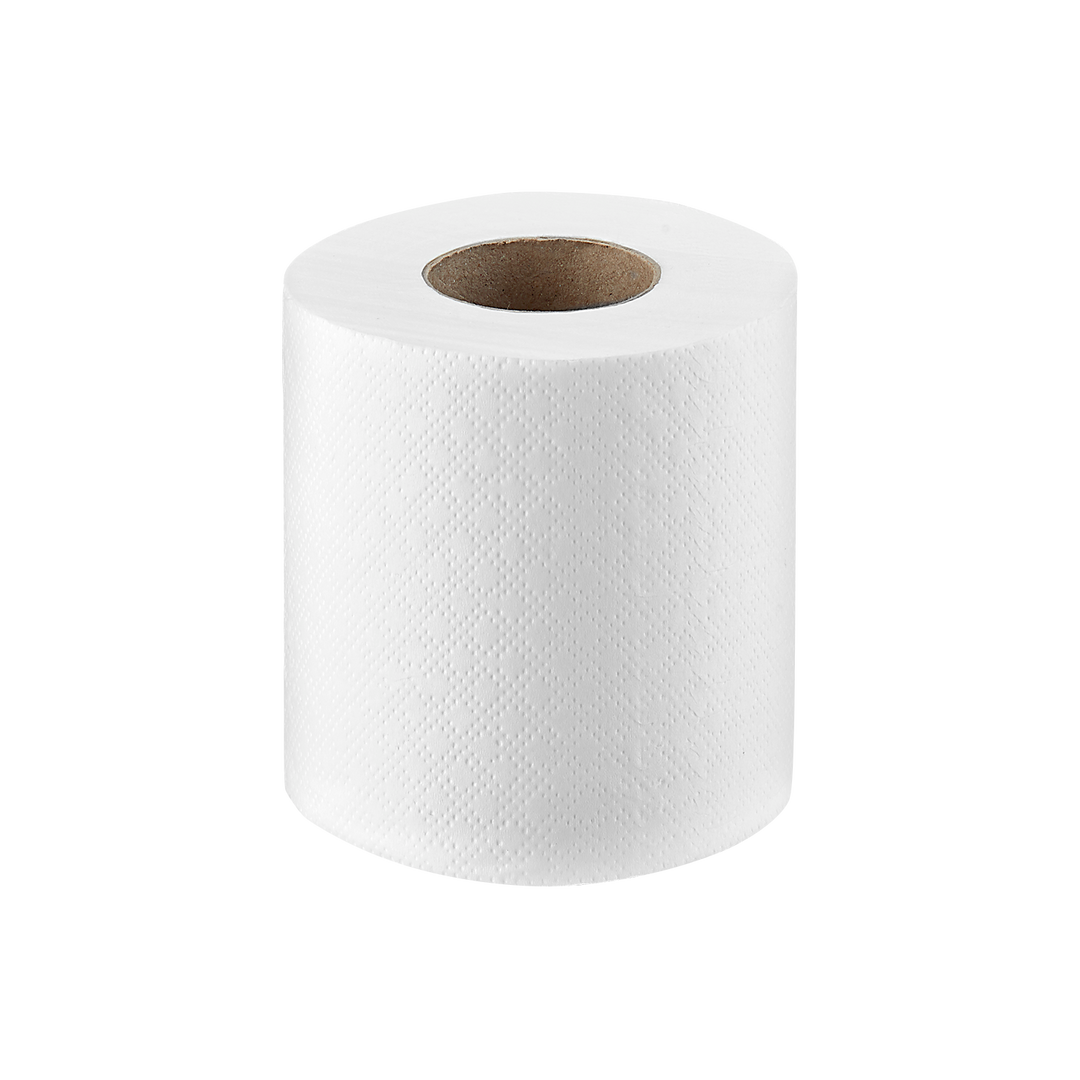Toilettenpapier, 2-lagig, 100% Zellstoff, hochweiß, geprägt, perforiert, 32 Rollen (4x8) à 40 Meter